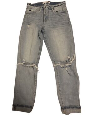 KanCan Light Denim Distressed Boyfriend Jeans
